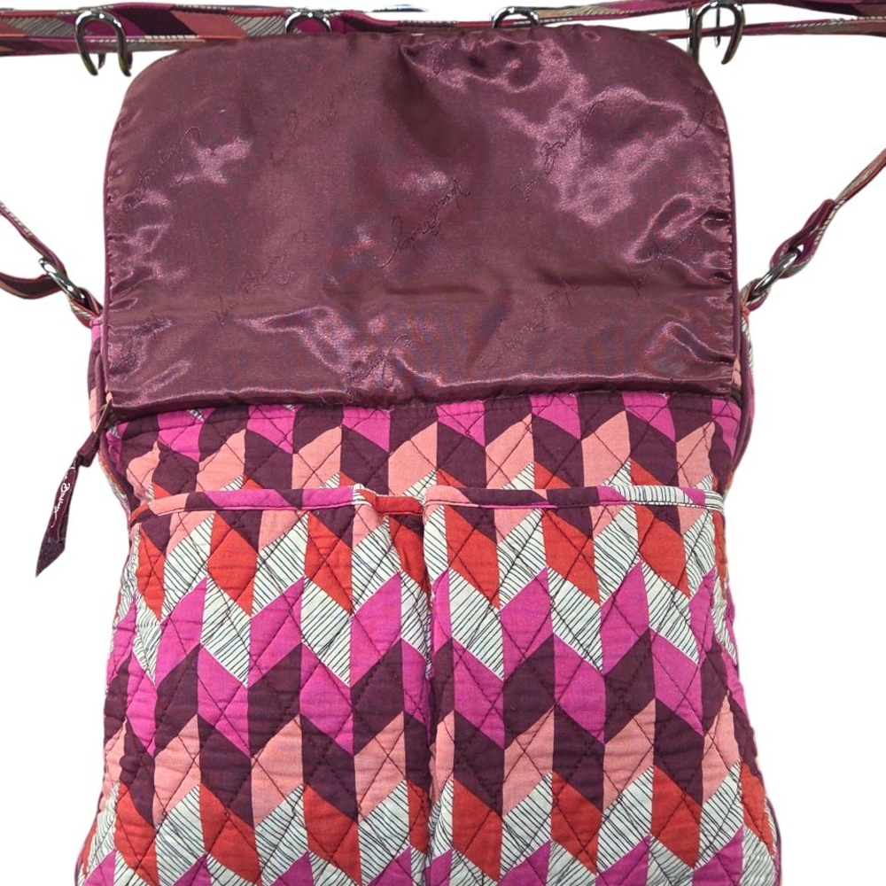 🚫SOLD🚫 Vera Bradley Pink, Peach, Orange, White, Burgundy Crossbody - Picture 12 of 14